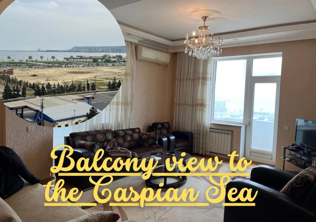 באקו Sea View Couple Apartmant At Boulvard,Near Nizami Street מראה חיצוני תמונה